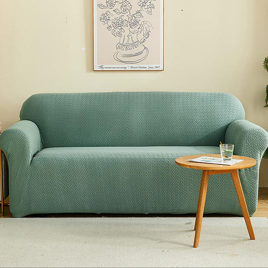 2025 Polar Fleece Sofa Cover : Pastel Green