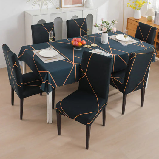 Prism Gold Printed Chair Cover