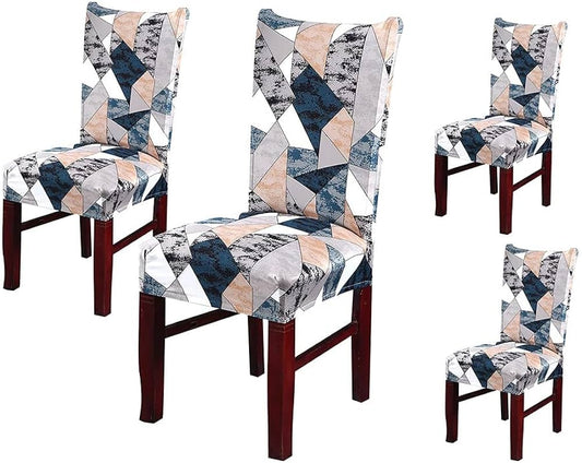 Orange Smoke Printed Chair Cover