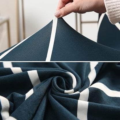 STRETCHABLE CHAIR COVERS, CROSS BLUE