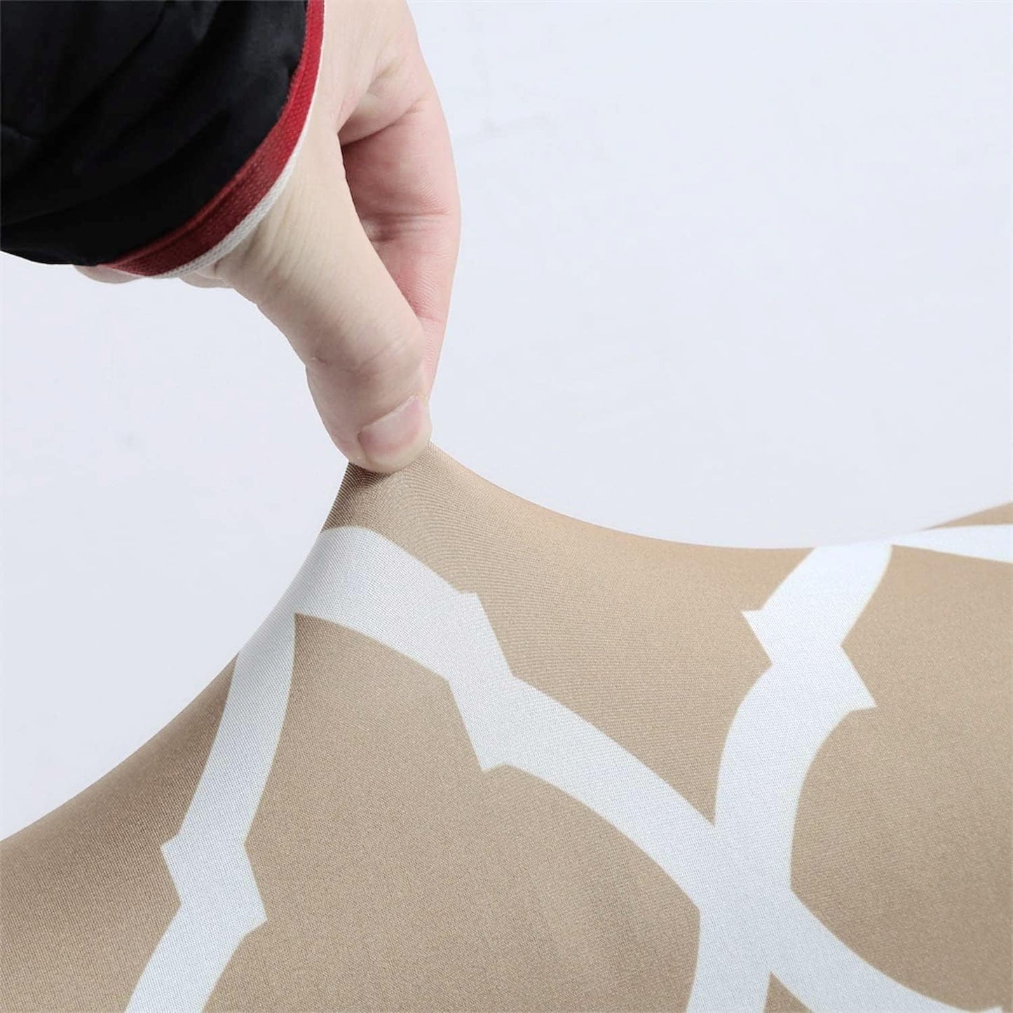 Diamond Beige Printed Chair Cover