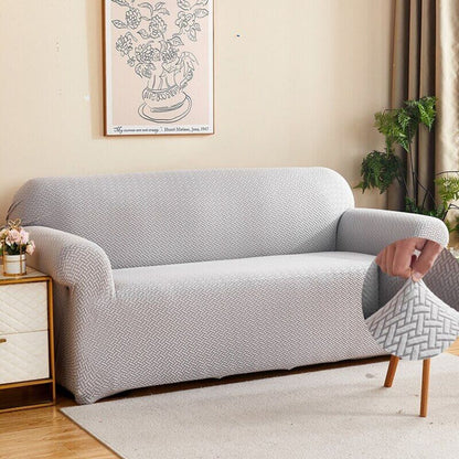 2025 Polar Fleece Sofa Cover : Grey