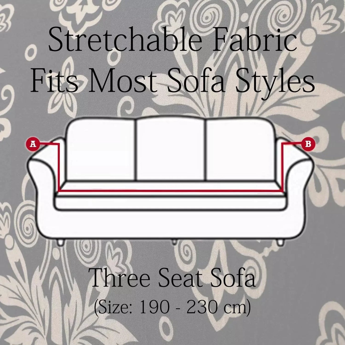 Blooming Elegance: Floral brown Sofa Covers for Fabulous Home Decor - Fab Home Decor - Sofa Cover